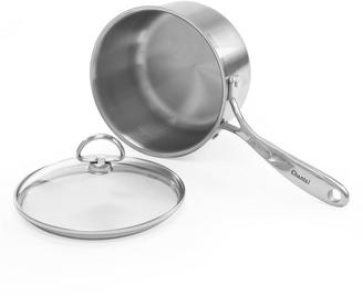 Chantal Induction 21 Steel 2 QT. Sauce Pan with Glass Lid in Stainless Steel