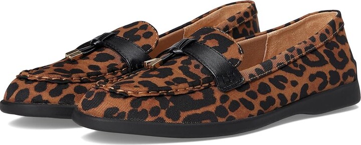LifeStride Malta 3 Loafer/Moc Shoes Women's Dress Flat Shoes Brown Leopard : 8 M (B) Faux Leather