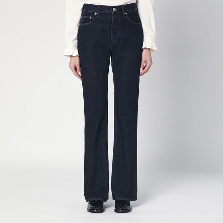 Dark blue flared jeans