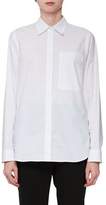 Thumbnail for your product : Proenza Schouler Long-Sleeve Hook-Back Collared Blouse