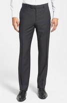 Thumbnail for your product : HUGO BOSS 'Sharp' Flat Front Wool Trousers