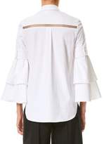 Thumbnail for your product : Carolina Herrera Ruffle Bell-Sleeve Blouse