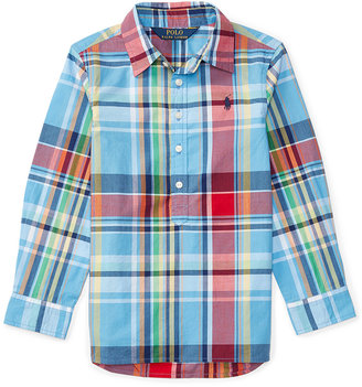 Ralph Lauren Poplin Shirt, Toddler & Little Girls (2T-6X)