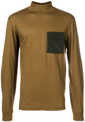 Oamc contrast turtle-neck sweater
