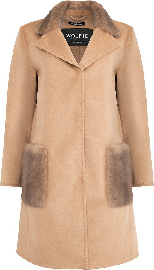 Wolfie Fur Made For Generations™ Danish Mink Fur & CashmereBlend Coat