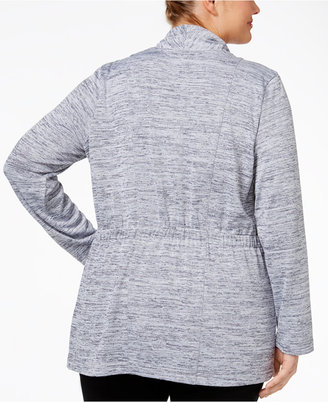 Style&Co. Style & Co Plus Size Mélange Open-Front Cardigan, Only at Macy's