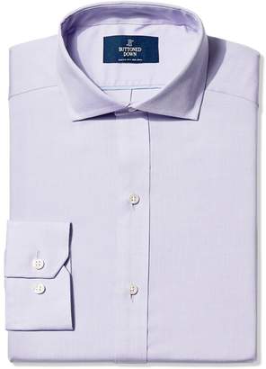 Buttoned Down Men's Fitted Cutaway-Collar Non-Iron Dress Shirt