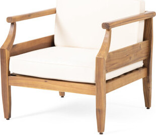 Charlton Home Club Chair - Wood Build  Open Slat Seat Cushions 25.73\