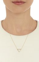 Thumbnail for your product : Ileana Makri Women's Triangular-Cutout-Pendant Necklace-Colorless