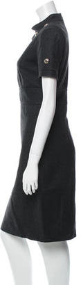 Saint Laurent Knee-Length Wool Dress