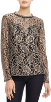 Thumbnail for your product : Ted Baker Nomino Metallic Lace Top