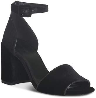 Whistles Women's Hadda Velvet Ankle Strap Sandals