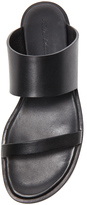 Thumbnail for your product : Rick Owens 2 Strap Leather Sandals in Black