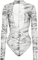 Thumbnail for your product : Thierry Mugler Printed bodysuit