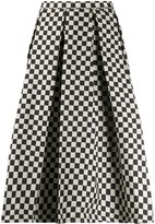 Thumbnail for your product : Paul & Shark check-print A-line skirt