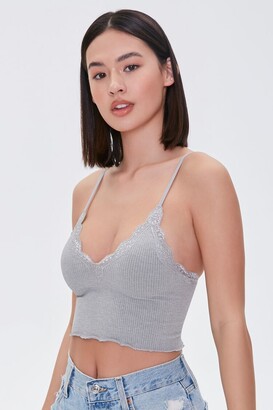 Forever 21 Seamless Lace-Trim Bralette - ShopStyle Bras