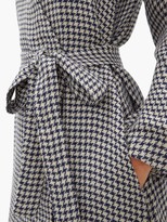 Thumbnail for your product : Once Milano - Houndstooth Linen Robe - Navy Multi