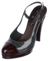 Thumbnail for your product : Chanel Patent Leather Slingback Pumps