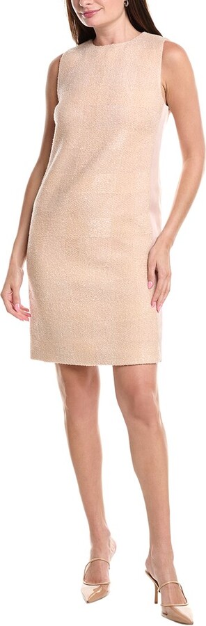 St. John Eyelash Tweed Shift Dress