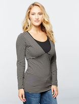 Thumbnail for your product : A Pea in the Pod Ripe Penny Striped Nursing Tee