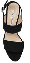 Thumbnail for your product : Manolo Blahnik Khan Block-Heel Suede Slingback Sandals