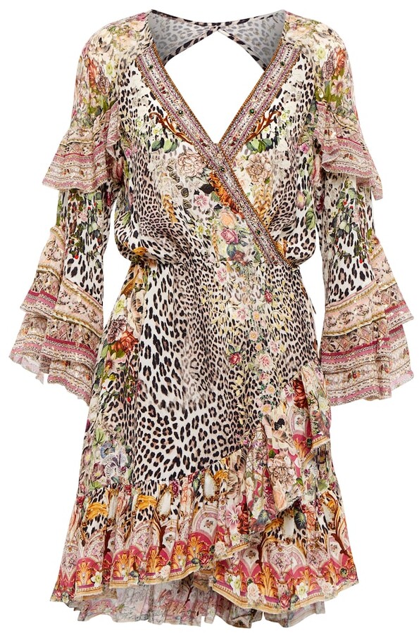 Embellished Wrap Dress | Shop the world's largest collection of fashion |  ShopStyle