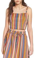 Thumbnail for your product : June & Hudson Stripe Crop Top