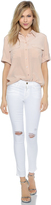 Thumbnail for your product : FRAME Le High Skinny Ripped Jeans