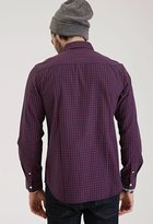Thumbnail for your product : 21men 21 MEN Windowpane Print Collared Shirt