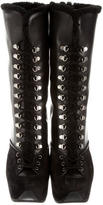 Thumbnail for your product : Saint Laurent Ariane Wedge Boots w/ Tags