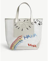 Thumbnail for your product : Anya Hindmarch Haha woven tote
