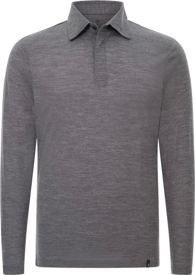 Boggi Milano Long-Sleeve Polo Shirt ShopStyle