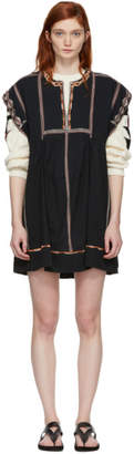 Etoile Isabel Marant Black Embroidered Belissa Dress