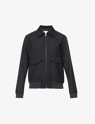 Sandro Aviator wool-blend jacket