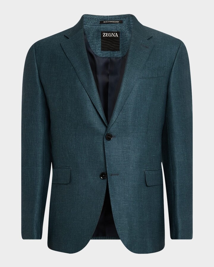 Ermenegildo Zegna Men's Tonal Plaid Sport Coat