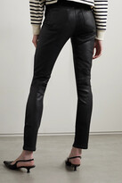 Thumbnail for your product : L'Agence Jyothi Coated High-rise Skinny Jeans - Black
