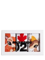 Thumbnail for your product : DSquared 1090 Set Of 3 Cotton Jersey Rompers