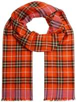 Thumbnail for your product : Burberry Check Wool Silk Scarf