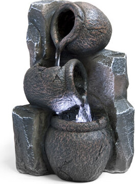 Okabena Relaxing Tabletop Water Fountain with Light