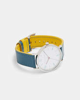Thumbnail for your product : Ted Baker HANKT Leather strap watch
