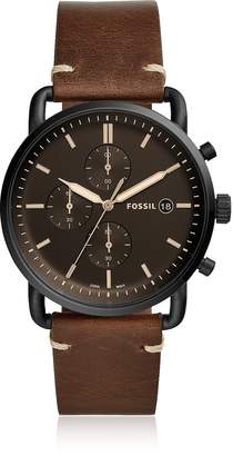 Fossil The Commuter Chronograph Brown Leather Men's Watch