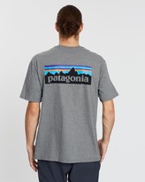 Thumbnail for your product : Patagonia Men's Grey Short Sleeve T-Shirts - Men's P-6 Logo Responsibili-Tee