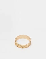 Thumbnail for your product : ASOS Ring Pack With Embossed Stripes