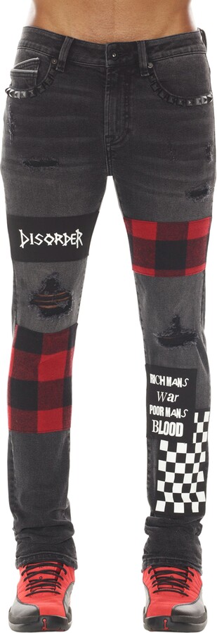 Cult of Individuality Punk Rip & Repair Super Skinny Jeans