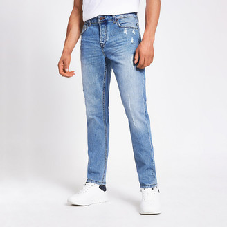 slim fit button fly jeans