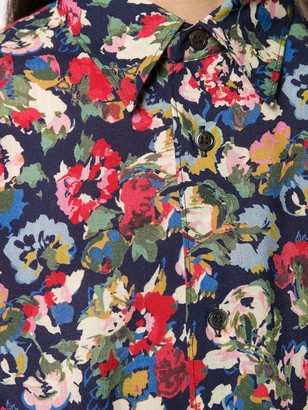 Junya Watanabe Floral Print Shirt Dress