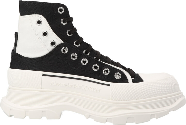 【送料&関税込】Alexander McQueen canvas Sack Sneakers Alexander Mcqueen Canvas Sack Sneakers - White | 697072W4MV21070