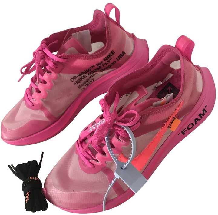 off white pink sneakers