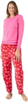 Thumbnail for your product : Leveret Women Cotton Top and Fleece Pant Heart L