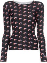 Thumbnail for your product : Marine Serre Moon Print Long-Sleeve Top